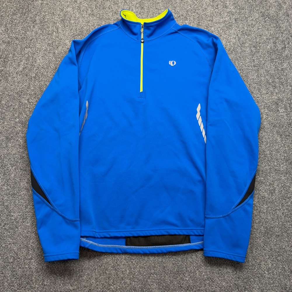 Pearl Izumi Select Series Mens Blue Quarter‎ Zip Cycling Jersey Large Bike
